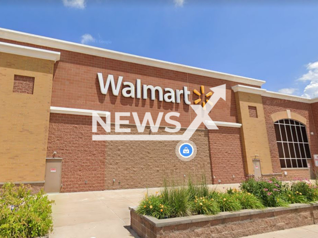 Picture shows the  Walmart store, in Manchester, Missouri, USA, undated.  A nurse bought a USD 50,000 winning Powerball ticket that was forgotten in her purse for over a month, at the store. 

Note: Photo is a screenshot from Google Maps. (Google Maps/Newsflash)