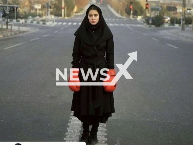 Photo shows the Instagram post of Eric Cantona about Mahsa Amini, undated photo. Mahsa Amini, a 22-year-old Kurdish woman, died in hospital Friday, Sept. 16, 2022, three days after she was arrested and reportedly beaten by morality police in Tehran, Iran. Note: Picture is a screenshot from a post (@ericcantona/Newsflash)