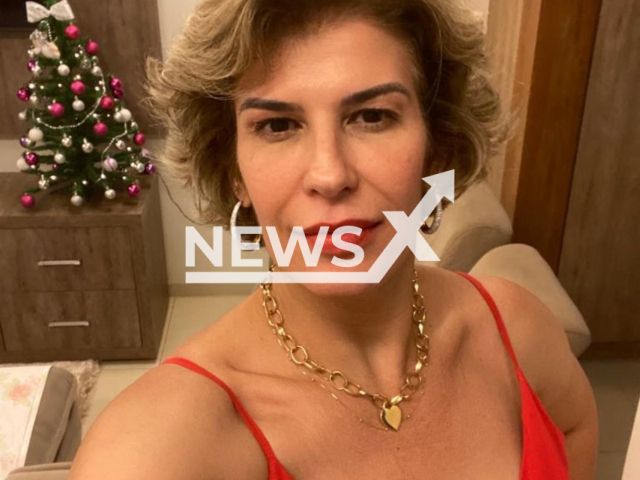 The victim's wife, Elisângela Silva Paião, 47, poses for a selfie in an undated photo. The victim Airton Braz Paião, 54, was killed in Presidente Prudente, in Sao Paulo, Brazil, on Saturday, Sept. 24, 2022. Note: Private photo. (Elisangela Paião/Newsflash)