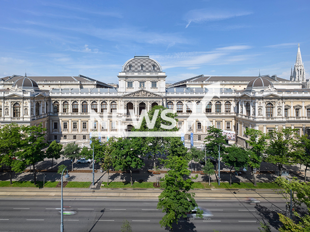 Image shows the University of Vienna in Austria, undated photo. Researchers found out that grandparents who were separated from their grandchildren during the COVID-19 pandemic in England experienced increased psychological stress symptoms. Note: Licensed content. (Universitat Wien, Gebhard Sengmuller/Newsflash)