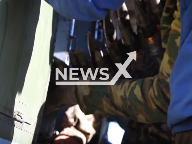 A Russian soldier loads Ka-52 helicopters with ammunition before a combat mission in Ukraine in undated footage.
Ka-52 "Alligator" is a Russian reconnaissance and attack helicopter.
Note: This picture is a screenshot from the video.
(@mod_russia/Newsflash)