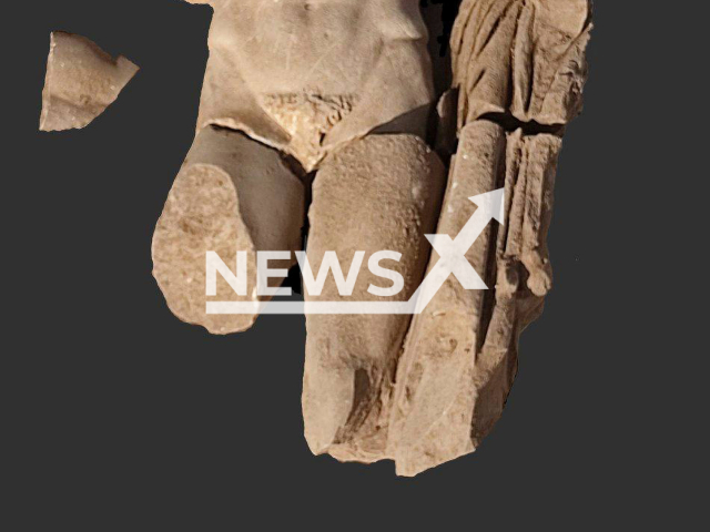 Photo shows an impressive statue of Hercules, unearthed in Philippi, Greece, undated photo. The statue, which is from the Roman era, 2nd century AD, depicts Hercules with a youthful body. Note: Licensed photo (Greek Ministry of Culture and Sports/Newsflash)