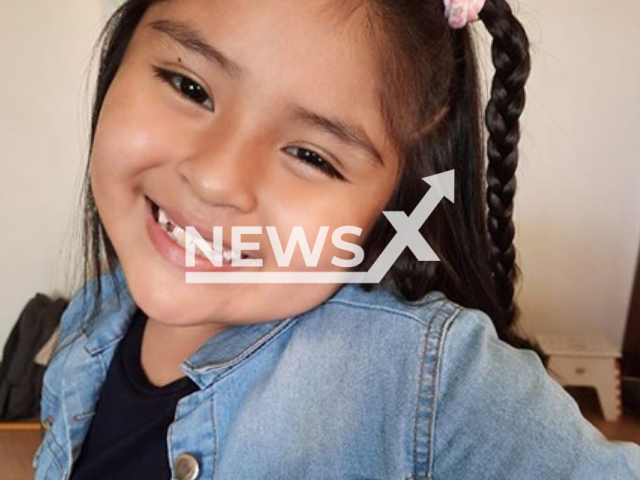 Layla Eluney Cabrera, an eight-year-old girl died after suffering an accident while practicing an aerial dance, with fabrics, in her room, on Friday (25 October) at her home in Ushuaia, Argentina. Note: Private photo.  (Newsflash)