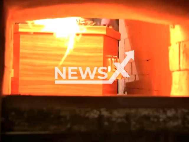 Image shows a cremation process, undated photo. Crematoria in Germany have been facing problems because of the ongoing gas crisis. Note: Photo is a screenshot from a video. (Newsflash)