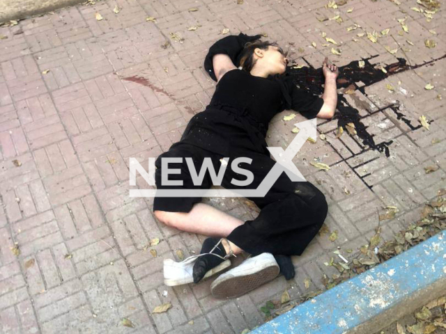 Photo allegedly shows the dead body of Nika Shakarami, 17, lying in blood, undated photo. Shakarami, who disappeared after attending a protest in Tehran, Iran, was allegedly killed by Iranian police. Note: Picture is private (Newsflash)