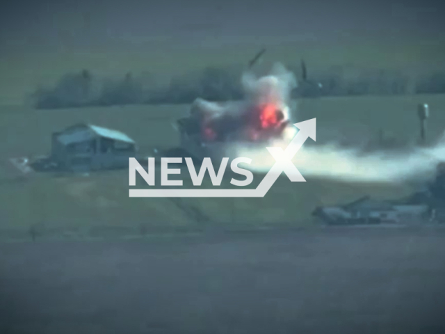 Zaporizhzhya Teroborona fighters destroy a Russian equipment hangar in Ukraine in undated footage.
The 110th Separate Territorial Defense Brigade is a staffed formation of the Territorial Defense Forces of the Armed Forces of Ukraine in the Zaporizhzhia region.
Note: This picture is a screenshot from the video.
(@110tro/Newsflash)