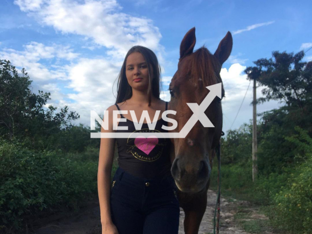 Iorranny Ravick Soares Rodrigues, 13, poses in undated photo. She  died after an electric shock  when she got out of the shower and touched a TV, in Timon, Brazil, Sunday, Oct. 9, 2022.
Note: Private photo.  (Newsflash)