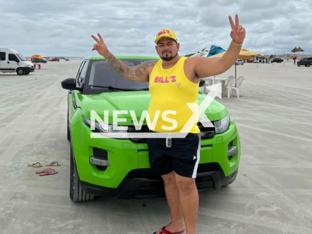 Sergio Murilo Lima de Santana, 39, poses in undated photo. He fell after the support beam of the zip line broke and died, in Canoa Quebrad, Brazil, on Monday, on Oct. 10, 2022.  Note: Private photo.  (Newsflash)