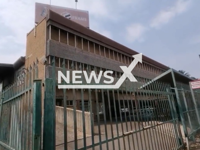 Image shows the building where six semi naked and decomposed bodies were discovered, undated photo. The bodies belonged to women from the city of Johannesburg, South Africa. Note: Photo is a screenshot from a video. (Newsflash)