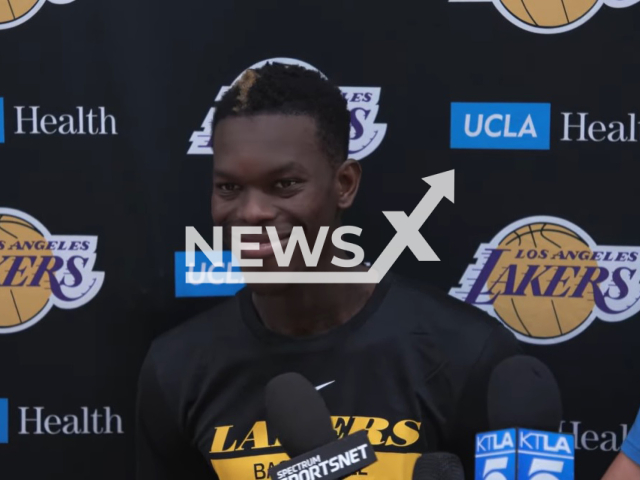 Los Angeles Lakers basketball player Dennis Schroder, 29, poses in undated photo. Trial against offender Manzor A., 32, for stealing the player's luxury watch worth EUR 61,000 (GBP 53,390) during a game began on Wednesday, Oct. 12, 2022. Note: Photo is a screenshot from a video. (Newsflash)