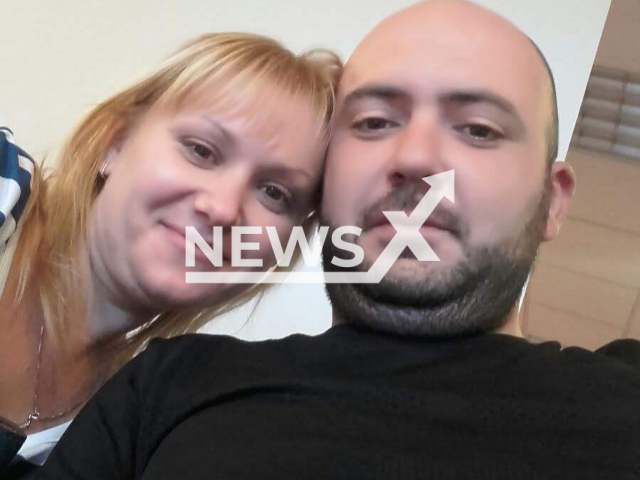 Lilia Patranjel and her partner Alexandru Ianosi pose together in an undated photo. Patranjel was allegedly killed by her partner in Spinea, Venice, Italy. Note: Picture is private (@lilia.lopatiuc.81/Newsflash)