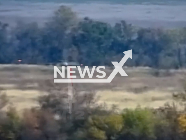 Picture shows a Russian BMP before it was destroyed by the Ukrainian National Guards in the Donetsk region in Ukraine in undated footage.
The National Guard of Ukraine is a military formation with law enforcement functions that is part of the system of the Ministry of Internal Affairs of Ukraine (MIA) and is designed to perform tasks to protect and protect the life, rights, freedoms and legitimate interests of citizens of Ukraine.
Note: This picture is a screenshot from the video. (@NGUmainpage/Newsflash)