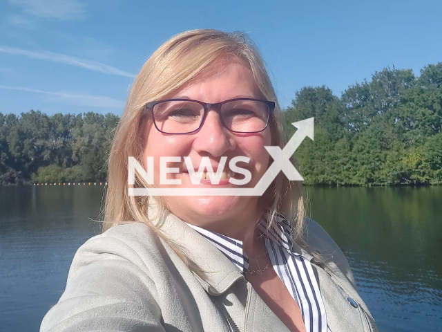 Marcella Primiceri, 57, poses in undated photo. The woman from Mesagne in the province of Brindisi, Apulia Region, Italy was hired as a janitor 37 years after she applied in 1985. Note: Private photo. (Marcella Primiceri/Newsflash)