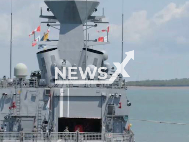 Royal Australian Navy ships HMA Adelaide and HMA Anzac depart for a lengthy series of military exercises that are to be carried out in the waters of the Indo-Pacific from Sep. 26 - Nov. 26, 2022. Five ships, 11 helicopters and nearly 1800 personnel will conduct activities with 14 countries during the  Indo-Pacific Endeavour. Note: Photo is a screenshot from a video.(Defence Australia/Newsflash)