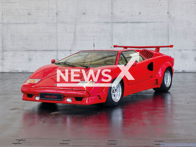 Image shows the 1989 Lamborghini Countach 25th Anniversary, undated photo. It was sold for EUR 460,000 (GBP 400,000) in the city of Salzburg, Austria on Sunday, Oct. 15, 2022. Note: Licensed content. (Dorotheum/Newsflash)