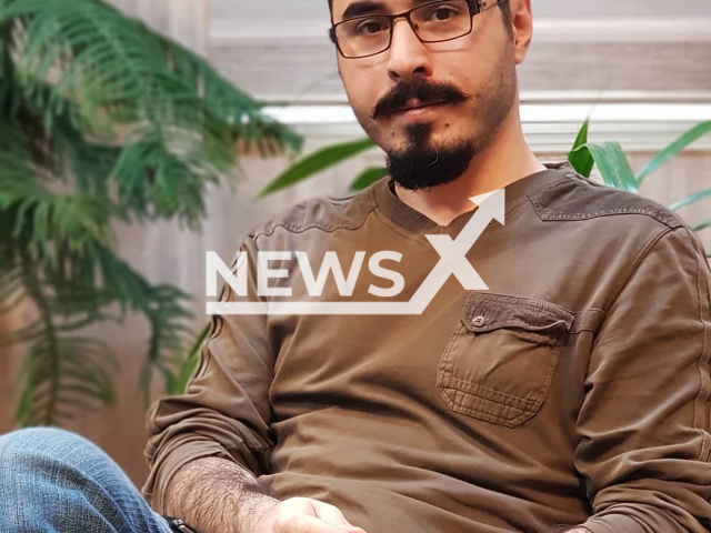 Hossein Ronaghi, an Iranian blogger and political dissident, poses in an undated photo. He was arrested along with his lawyers by security agents in front of the Evin Prosecutor's Office and transferred to Evin prison in Tehran, Iran, on Sept. 24, 2022, where he was allegedly tortured and both of his legs broken. Note: Picture is private (@hosseinronaghi/Newsflash)