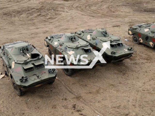 Russian army claims took control of the Ukrainian military base in Kherson in Ukraine.
Note: This picture is a screenshot from the video.
(Ministry of Defense of Russia/Newsflash)