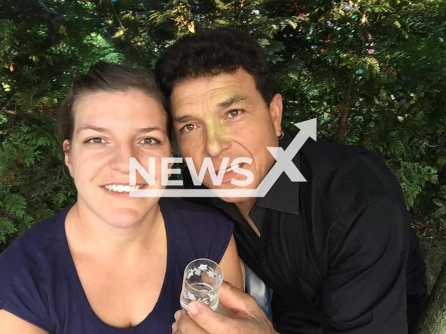 Luis Frometa Compte and his daughter Janie Frometa, 35, pose in undated photo. The man from Dresden, Germany, was jailed for 25 years in prison because he filmed a stick operation by the Cuban police. Note: Private photo. (Janie Frometa/Newsflash)