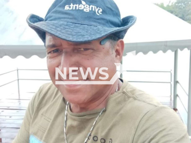 Donizete Bezerra da Silva, 58, poses in undated photo. He drowned after jumping into a farm dam to escape a bee attack in Catalao, Brazil, on Monday, Oct. 24, 2022.
Note: Private photo.  (Newsflash)