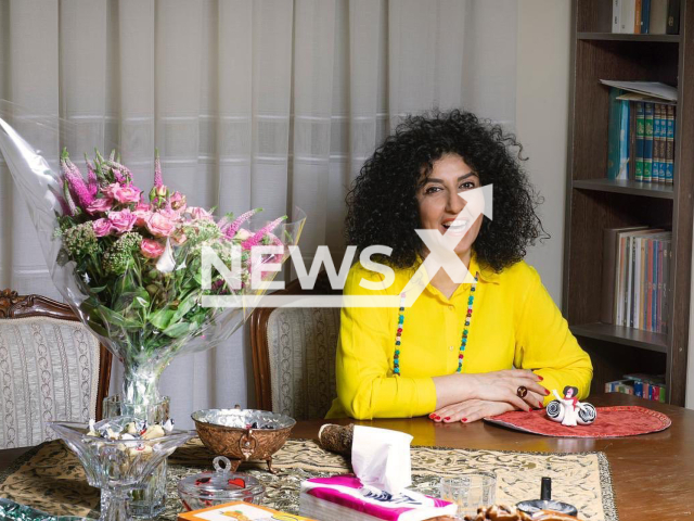 Narges Mohammadi poses in an undated photo. Mohammadi, an Iranian human rights activist, was sentenced to collect garbage in uninhabited areas in addition to a two-year ban on leaving the country. Note: Picture is private (@narges_mohamadi_51/Newsflash)