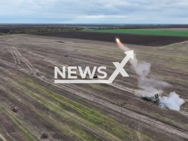 Ukrainian UR-77 "Meteorit" demines a field in the Kherson region in Ukraine in undated footage.
The UR-77 Meteorit is a Soviet mine clearing vehicle, based on a variant of the 2S1 Gvozdika chassis.
Note: This picture is a screenshot from the video. (@AFUStratCom/Newsflash)