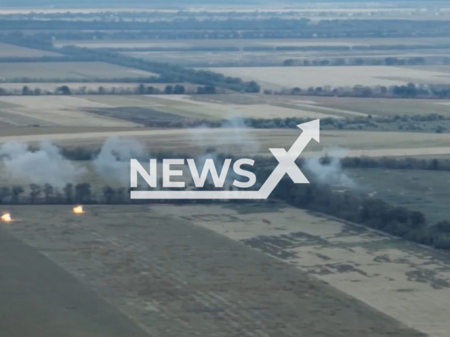 Russian airborne troops fire on the positions of the Armed Forces of Ukraine in Ukraine in undated footage.
According to the Russian MoD by the artillery fire armored vehicles and personnel of the Armed Forces of Ukraine were destroyed.
 Note: This picture is a screenshot from the video. (Ministry of Defense of Russia/Newsflash)