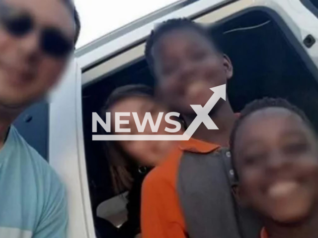 Natacha Perrig and Eduardo Rucci and the twins pose in undated photo. The parents abandoned the children and were arrested after being on the run in San Martin de los Andes. Argentina, on Monday, Oct. 31, 2022. Note: Private photo.  (Newsflash)