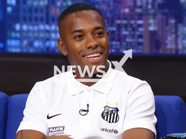 Former professional footballer Robson de Souza, known as Robinho, poses in undated photo. Authorities in Brazil reported they can not extradite the man to serve a nine year term for group rape handed down in Italy but they can execute that sentence in his home country on Thursday, Nov. 3, 2022. Note: Photo is a screenshot from a video. (Newsflash)