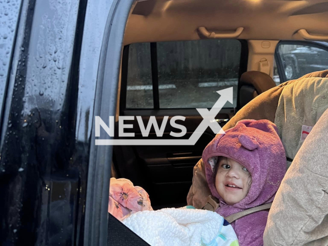 Leylani Brooklyn Ordonez, aged 1, poses in undated photo. She was murdered by her father Alexander Barrios Ordonez, 24, in the city of Rosenberg, in Texas, USA on Wednesday, Nov. 2, 2022. Note: Private photo. (@nicole.macias.7921/Newsflash)