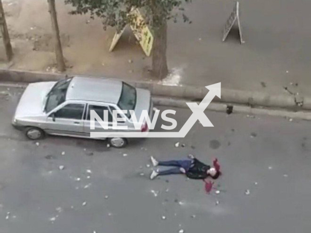 Photo shows the dead body of Mehran Shakari, undated photo. He was allegedly killed in Karaj, Iran. Note: Picture is private (Newsflash)