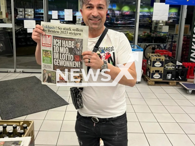 Kursat Yildirim, aged 41, poses in undated photo. The man from the city of Dortmund in North Rhine-Westphalia, Germany won the lottery jackpot of EUR 9.9 million (GBP 8.7 million) in September 2022. Note: Private photo. (Kursat Yildirim/Newsflash)