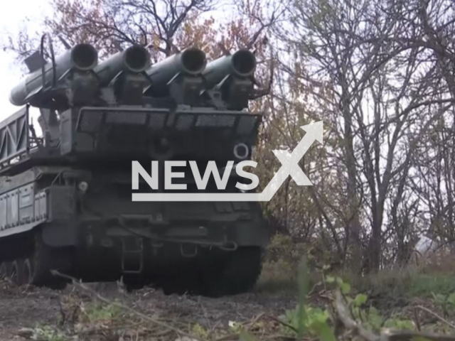 Picture shows Russian single fire system of Buk-M2 and Buk-M3 air defense systems in Ukraine in undated footage.
The complexes are combined into a single fire system and operate depending on the type and location of the enemy's aerodynamic means.
Note: Ministry of Defense photo. (Ministry of Defense of Russia/Newsflash)