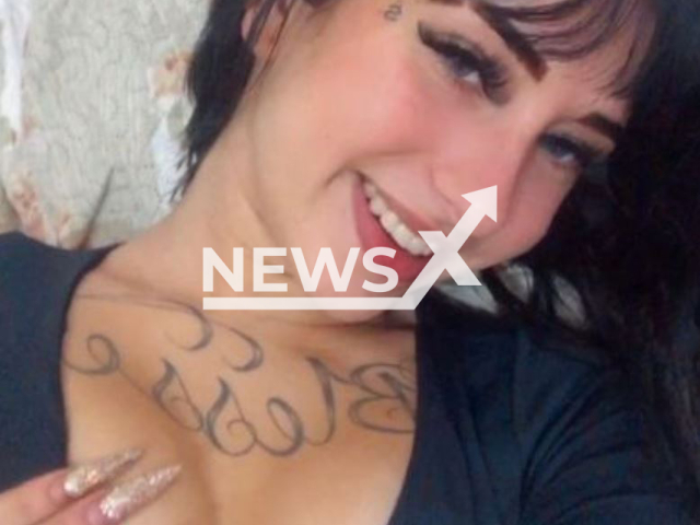 Larissa Estefane da Silva, 17, poses in undated photo.  
Her body was found in a lagoon, in Contagem, Brazil on  Sunday, Nov. 6, 2022, after she was  forced into the trunk of a car by a group of people during a night out.  Note: Private photo.  (Newsflash)