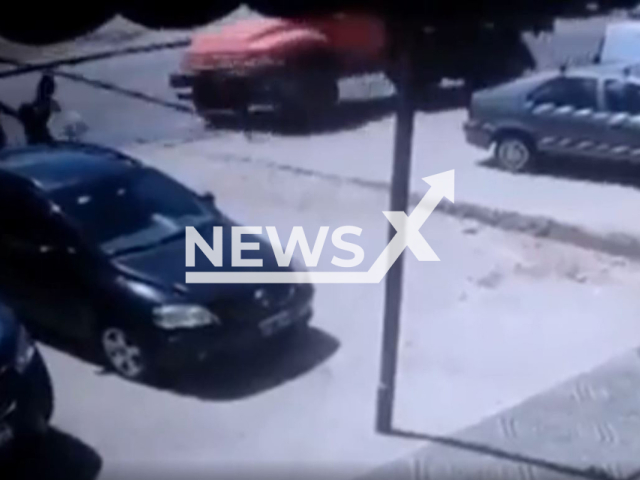 A  lorry driver hits a pole that falls on a grandfather and his  toddler granddaughter, 2,  in Villa Celina, Argentina, on Saturday, Nov. 5, 2022.  The 37-year-old driver was allegedly drunk, when he ran over  the victims and a another man, 22,  they were  taken to the  hospital, where she died, her grandfather is  in critical condition. Note: Photo is a screenshot from the video (Newsflash)