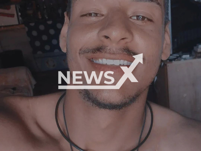 Hadryas Flannagan Oliveira Rodrigues, 21, poses in undated photo.
He shared a video talking jokingly about how he was going to die, before he drowned in a lake in Vila Rica, Brazil, on Saturday, Nov. 5, 2022.  Note: Private photo.  (Newsflash)