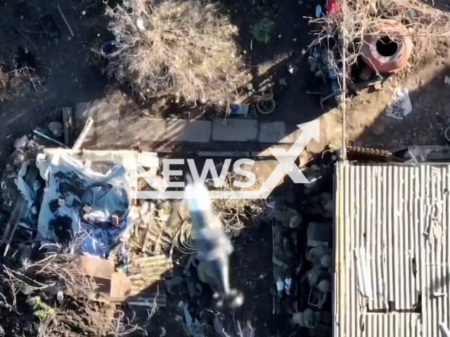 Ukrainian fighters from the 53rd separate mechanized brigade drop bombs on Russian soldiers in Ukraine in undated footage.
The 53rd special mechanized brigade named after Prince Volodymyr Monomakh is a military unit of mechanized forces in Ukraine with the size of a brigade.
Note: Picture is a screenshot from a video (@53brigade/Newsflash)