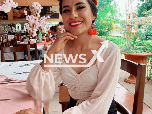 Singer Jazmin Zarate Aquino poses in undated photo. She went to perform  a concert in San Lorenzo Cacaotepe, Mexico, and her dead  body was located with stab wounds on  Monday, Nov. 7,  2022, in the area. 
Note: Private photo.  (Newsflash)