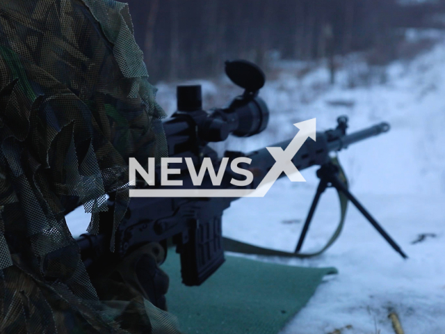 Scouts of the Marine Brigade of the Northern Fleet conduct training of military personnel called up from the reserve at Murmansk region. Note: Picture is screenshot from a video. (Ministry of Defense of Russia/Newsflash)