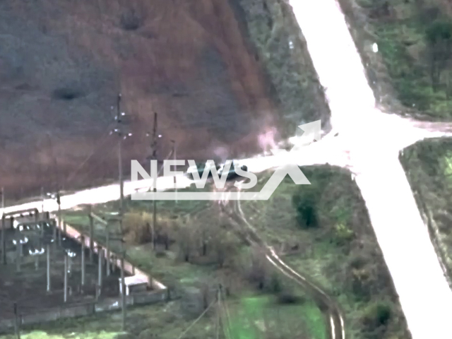 Picture shows two Russian armoured fighting vehicles before they were destroyed by the Ukrainian SSO tactical group in the Kherson region in Ukraine in undated footage.
Special Operations Forces of the Armed Forces of Ukraine, SSO of the Armed Forces of Ukraine, is a separate type of forces of the Armed Forces of Ukraine.
Note: Picture is a screenshot from a video (@trainingcentreuasof/Newsflash)