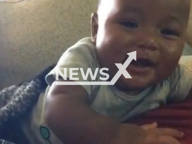 Nine-month-old Darius King Grigsby poses in undated photo. He was allegedly killed in drive-by shooting as his mum pushed his stroller in the city of Merced, in Merced County, California, United States, on Wednesday, Nov. 9, 2022. Note: Licensed content. (Merced Police Department/Newsflash)