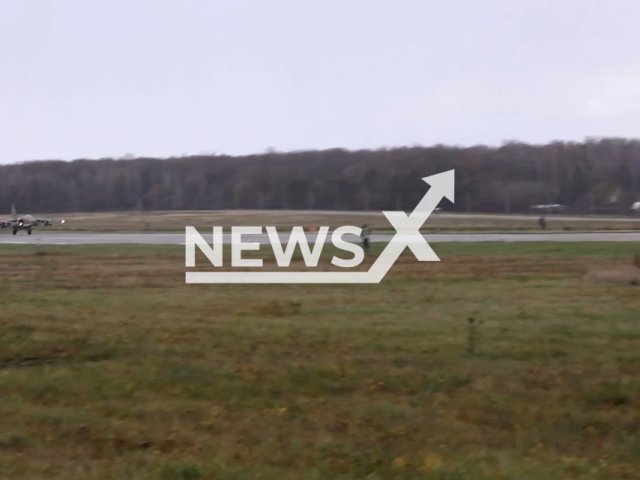 Russian Su-25s takes off on a combat mission in Ukraine in undated footage. 
The Sukhoi Su-25 Grach is a subsonic, single-seat, twin-engine jet aircraft developed in the Soviet Union by Sukhoi.
Note: Picture is a screenshot from a video (@mod_russia/Newsflash)