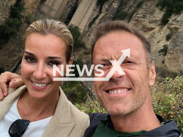 Italian porn actor Rocco Siffredi poses with wife Rosa Caracciolo in undated photo. He made the announcement that he will retire from porn during an interview in the program Belve, in November, 2022. Note: Private photo. (@roccosiffredi_official/Newsflash)