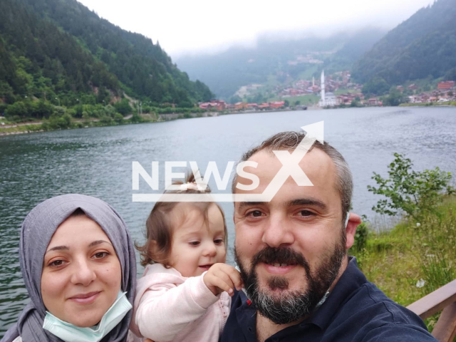 Adem Topkara and Elif Topkara, pose with daughter 2-and-a-half-year-old Eliz, undated. They died  in the terrorist attack in Istanbul, Turkey, on Sunday, Nov. 13, 2022, they also have a 7-month-old boy named Yagiz.
Note: Private photo.  (Newsflash)