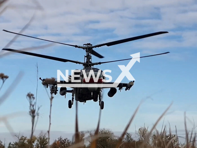 Russian Ka-52 helicopter takes off on a combat mission in Ukraine in undated footage.
Ka-52 "Alligator" is a Russian reconnaissance and attack helicopter of a new generation.
Note: Picture is a screenshot from a video (Ministry of Defense of Russia/Newsflash)