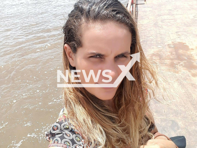 Viviane Vitoria Tavares, 34, poses in undated photo. She was murdered by her 33-year-old husband in the municipality of Confresa, in Mato Grosso, Brazil. Note: Private photo. (Newsflash)