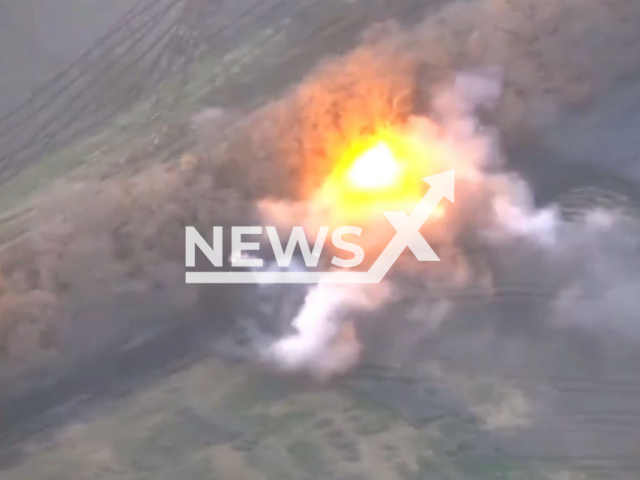 Ukrainian artillery destroys Russian military vehicles and equipment in Ukraine in undated footage.
Footage released by the Marine Corps Command of the Armed Forces on Tuesday, Nov. 15. 2022.
Note: Photo is a screenshot from a video. (@kmp.vmsu.ua/Newsflash)