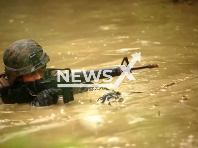 Video compilation of United States Marine Corps released to celebrate the US Marine Corps' 247th birthday.  The footage shows various examples of some of the toughest military trainings that the marines have endured. Note: The picture is a screenshot from a video(DVIDS, Jonathan Wright/Newsflash).