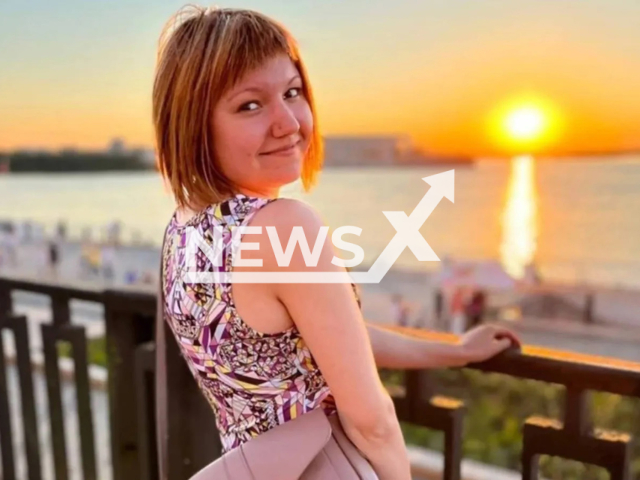 Victoria Gushchina, 21, poses in an undated photo. She was murdered by Vitaly Lukanov, 34, in a forest belt near the village of Zeletsino, Kstovsky district in Nizhny Novgorod Oblast, Russia, on July 5, 2022. Note: Picture is private (Newsflash)