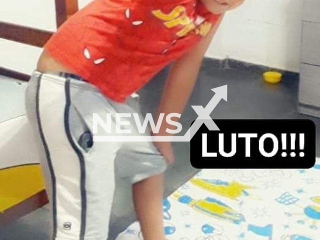 Brayan, aged 8, poses in undated photo. The boy from the municipality of Valinhos, in the state of Sao Paulo, Brazil died after taking part in the horrific 'deodorant challenge' viral trend on Saturday, Nov. 5, 2022. Note: Private photo. (Newsflash)