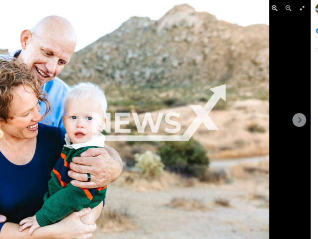 Jasen Michael Hudgens, 44, his wife Marla Jordan Hudgens, 40, and their son Christopher Hudgens, 3, pose in undated photo. The 44-year-old man took the lives of his wife and their three children before killing himself in the city of Phoenix, in Arizona, USA. Note: Photo is a screenshot from a post. (Newsflash)